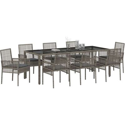 VidaXL Tuingericht 9-delig - Tafel en Stoelen VidaXL Tuingericht 9-delig - Tafel en Stoelen