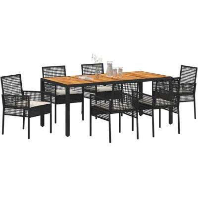 Merk Model - Tuin Eettafel Set - 7 Stuks Merk Model - Tuin Eettafel Set - 7 Stuks