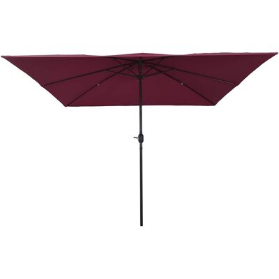 VIDAXL Vierkante Tuinparasol 295x245 cm Bordeaux-Rood - Parasol VIDAXL Vierkante Tuinparasol 295x245 cm Bordeaux-Rood - Parasol