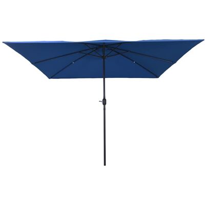 VIDAXL Vierkante Tuinparasol 295x245 cm Blauw - Parasol VIDAXL Vierkante Tuinparasol 295x245 cm Blauw - Parasol