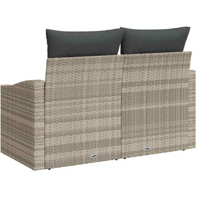 Vidaxl Tuin 2-Zits Rattan Bank - Buitenmeubel Vidaxl Tuin 2-Zits Rattan Bank - Buitenmeubel