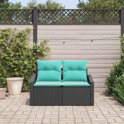vidaXL Tuinbank Grijs 123 x 62 x 69cm poly rattan vidaXL Tuinbank Grijs 123 x 62 x 69cm poly rattan