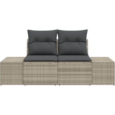 Vidaxl Tuinbank met Opbergruimte Grijs Modern Design Vidaxl Tuinbank met Opbergruimte Grijs Modern Design
