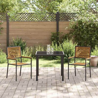 Vida xl Stapelbare Tuinstoelen met Kussens Vida xl Stapelbare Tuinstoelen met Kussens