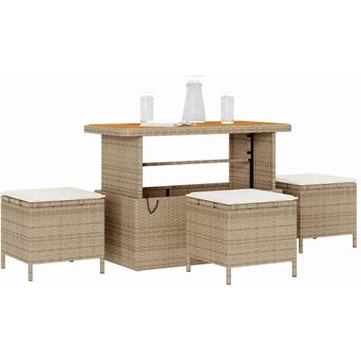 Vidaxl Tuin Eethoek - 4 Stukken voor 4 Personen Vidaxl Tuin Eethoek - 4 Stukken voor 4 Personen