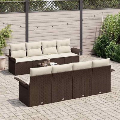 Vidaxl 9-delige Tuinsofa Set - Modern en Bestand tegen Weer Vidaxl 9-delige Tuinsofa Set - Modern en Bestand tegen Weer