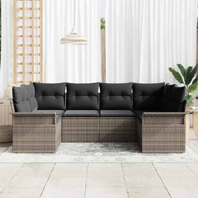 Vidaxl Tuinbankset 6 Stuks Weerbestendig Synthetisch Rattan Vidaxl Tuinbankset 6 Stuks Weerbestendig Synthetisch Rattan