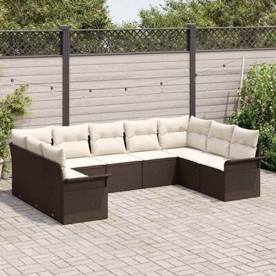 vidaXL Tuinbank Set - Modulair, Weerbestendig, 9 Zitplaatsen vidaXL Tuinbank Set - Modulair, Weerbestendig, 9 Zitplaatsen