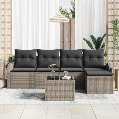 Vidaxl Tuinbankset - Modulaire Buitenbank, Weerbestendige Kussens Vidaxl Tuinbankset - Modulaire Buitenbank, Weerbestendige Kussens