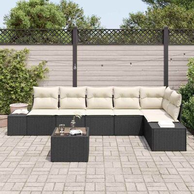 Home & Garden Tuinbank Set 6-delig Poly Rattan - Tuinbank Set Home & Garden Tuinbank Set 6-delig Poly Rattan - Tuinbank Set