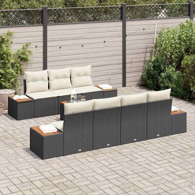 Vidaxl 8-delige Tuinbank Set - Weerbestendig Synthetisch Rattan Vidaxl 8-delige Tuinbank Set - Weerbestendig Synthetisch Rattan