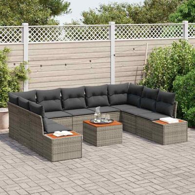 TUINBANK SET - Modular Buitenbank met Opbergruimte, Grijs TUINBANK SET - Modular Buitenbank met Opbergruimte, Grijs