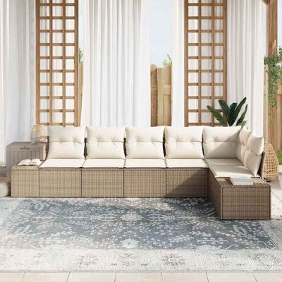 Vidaxl Tuinbank Set - Modulaire Buitenmeubels voor 6 Vidaxl Tuinbank Set - Modulaire Buitenmeubels voor 6