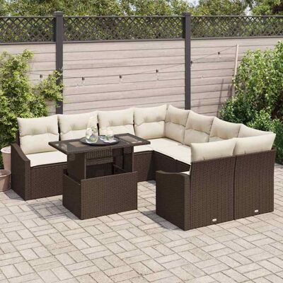 Onbekend Merk Model - Tuinbank Set 9 Stuks - Tuinmeubilair Onbekend Merk Model - Tuinbank Set 9 Stuks - Tuinmeubilair