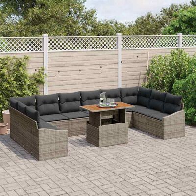 Tuinset met 11 Stukken - Synthetisch Rattan Meubilair Tuinset met 11 Stukken - Synthetisch Rattan Meubilair