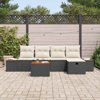 Vidaxl 6-delige Tuinbankset - Weerbestendig, Modern Ontwerp Vidaxl 6-delige Tuinbankset - Weerbestendig, Modern Ontwerp
