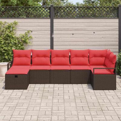vidaXL Bankstel 4 st poly rattan vidaXL Bankstel 4 st poly rattan