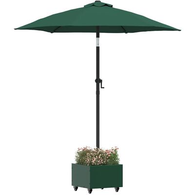 vidaXL Parasolvoet 11.75 kg Groen Staal Vierkant vidaXL Parasolvoet 11.75 kg Groen Staal Vierkant