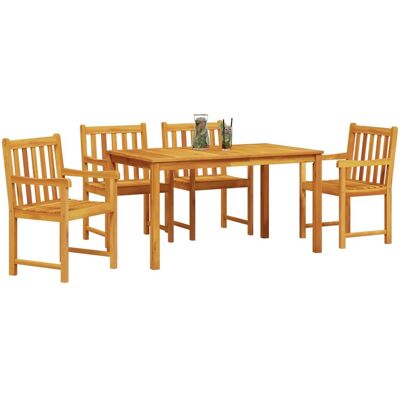 vidaXL - 3-Stuks Acacia Stoelen - Acacia - Tuin Stoelenset vidaXL - 3-Stuks Acacia Stoelen - Acacia - Tuin Stoelenset