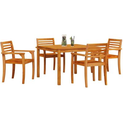 vidaXL Massief acaciahouten eettafel voor 4 - Eettafel vidaXL Massief acaciahouten eettafel voor 4 - Eettafel