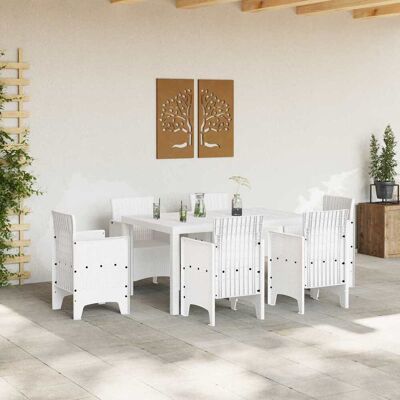 Vidaxl Witte Rechthoekige Kunststof Tuin Tafel - Tafel Vidaxl Witte Rechthoekige Kunststof Tuin Tafel - Tafel