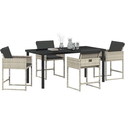 Generic - 5-Piece Set - Lichtgrijs - Tuin eetset Generic - 5-Piece Set - Lichtgrijs - Tuin eetset
