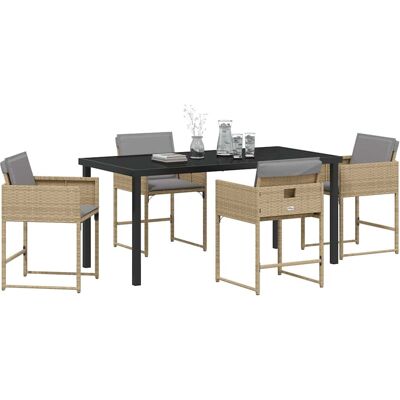Vidaxl - Garden Dining Set - Beige - Tuinmeubel Set Vidaxl - Garden Dining Set - Beige - Tuinmeubel Set