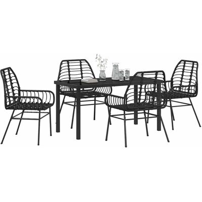 Vidaxl - Tuin 5-delig Poly-Rattan Set - Tuin Set Vidaxl - Tuin 5-delig Poly-Rattan Set - Tuin Set