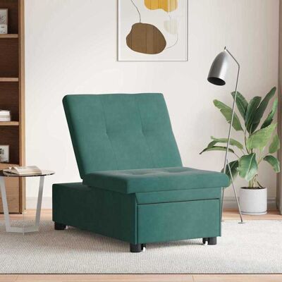 vidaXL Slaapbank Donkergroen 194 x 67 x 82 cm Fluweel vidaXL Slaapbank Donkergroen 194 x 67 x 82 cm Fluweel