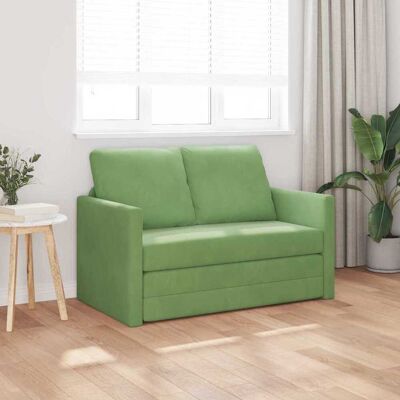 vidaXL Slaapbank Lichtgroen 204 x 122 x 60 cm Fluweel vidaXL Slaapbank Lichtgroen 204 x 122 x 60 cm Fluweel