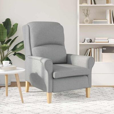 vidaXL Fauteuil Lichtgrijs Stof vidaXL Fauteuil Lichtgrijs Stof