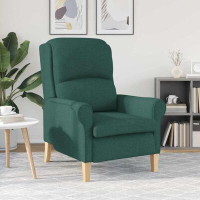 vidaXL Fauteuil Donkergroen Stof vidaXL Fauteuil Donkergroen Stof