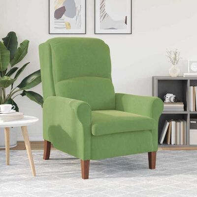vidaXL Fauteuil Lichtgroen Fluweel vidaXL Fauteuil Lichtgroen Fluweel