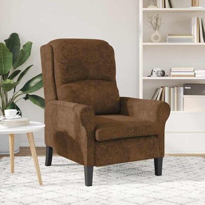 vidaXL Fauteuil Bruin Nep Leer vidaXL Fauteuil Bruin Nep Leer