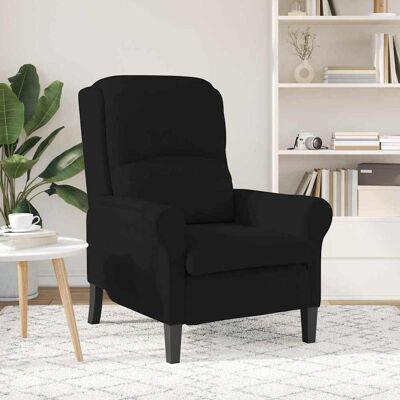 vidaXL Fauteuil Zwart 76 x 94 x 102 cm Microvezel vidaXL Fauteuil Zwart 76 x 94 x 102 cm Microvezel