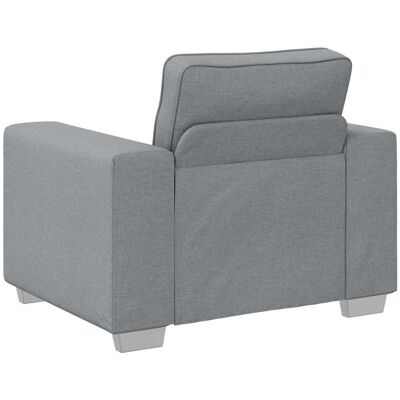 vidaXL Bank Lichtgrijs Polyester - Bank vidaXL Bank Lichtgrijs Polyester - Bank