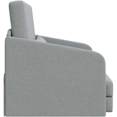 vidaXL 65x80x83 cm lichtgrijs stof 2-in-1 slaapbank vidaXL 65x80x83 cm lichtgrijs stof 2-in-1 slaapbank