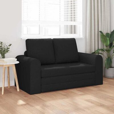 vidaXL Slaapbank 60cm Zwart Stof vidaXL Slaapbank 60cm Zwart Stof