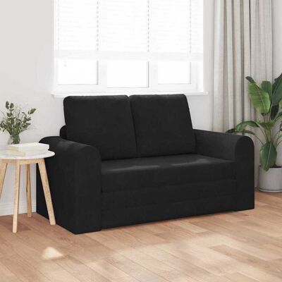 vidaXL Slaapbank Zwart 148 x 71 x 83 cm Fluweel vidaXL Slaapbank Zwart 148 x 71 x 83 cm Fluweel