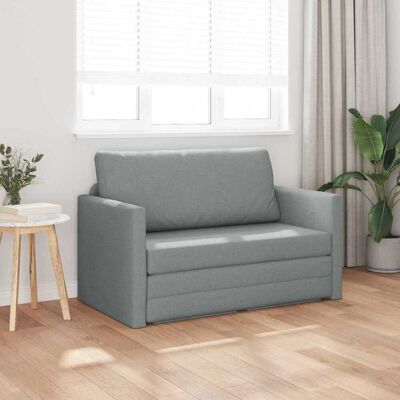 vidaXL Slaapbank 110cm Lichtgrijs Stof vidaXL Slaapbank 110cm Lichtgrijs Stof