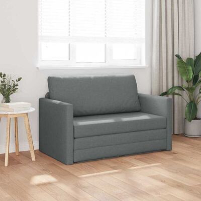 vidaXL Slaapbank 110cm Donkergrijs Stof vidaXL Slaapbank 110cm Donkergrijs Stof