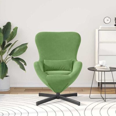 Vidaxl Ei-Design Stoel Lichtgroen - Fauteuil Vidaxl Ei-Design Stoel Lichtgroen - Fauteuil
