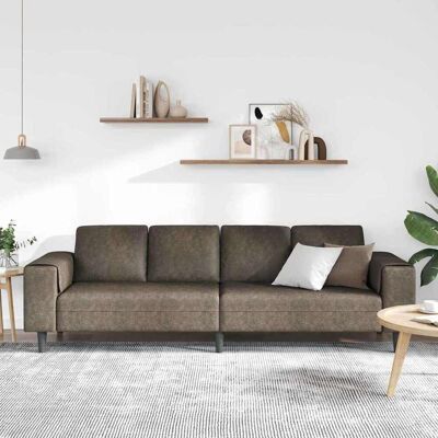 vidaXL Woonkamer Bank Donkergrijs 250 x 77 x 76 cm vidaXL Woonkamer Bank Donkergrijs 250 x 77 x 76 cm