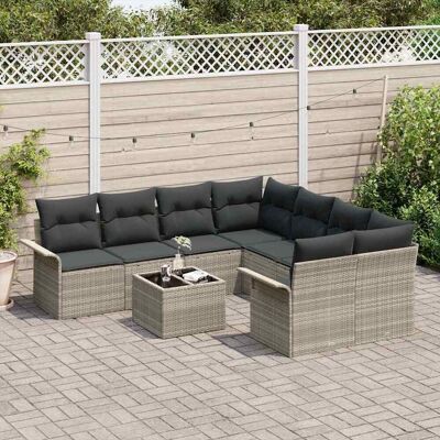 Vidaxl Tuinbank Set - Duurzaam Kunststof Rotan, Modulair, Comfortabel Vidaxl Tuinbank Set - Duurzaam Kunststof Rotan, Modulair, Comfortabel