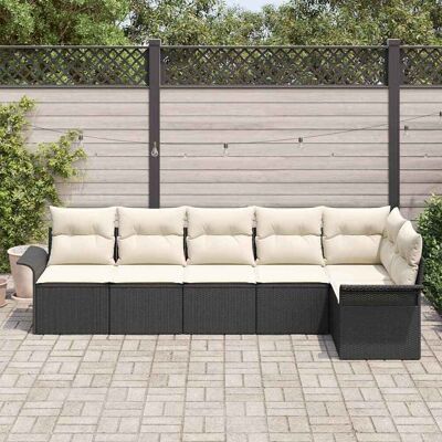 Vidaxl Tuinbankset - Weerbestendig, Modulair, Voor Zes Personen Vidaxl Tuinbankset - Weerbestendig, Modulair, Voor Zes Personen