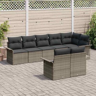 Vidaxl Grijs Modulair Tuinbank Set Vidaxl Grijs Modulair Tuinbank Set