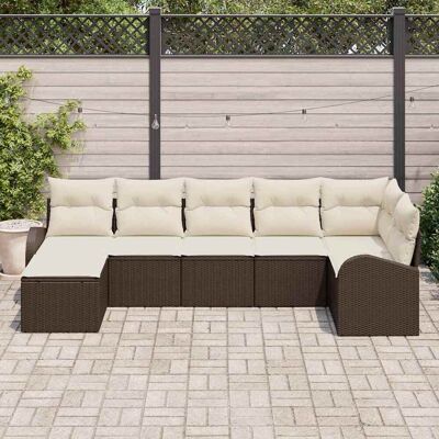 Vidaxl Tuinbank Set - Modulair Weerbestendig 7-Zitter Vidaxl Tuinbank Set - Modulair Weerbestendig 7-Zitter