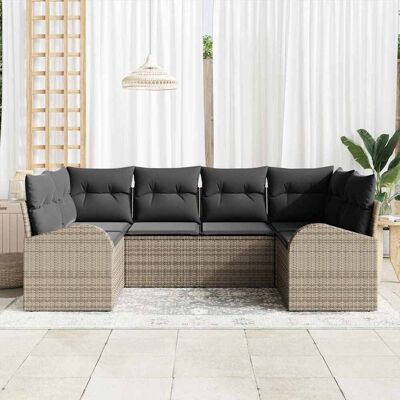vidaXL Tuinbank Set - Modulaire Buitenmeubels voor 6 vidaXL Tuinbank Set - Modulaire Buitenmeubels voor 6