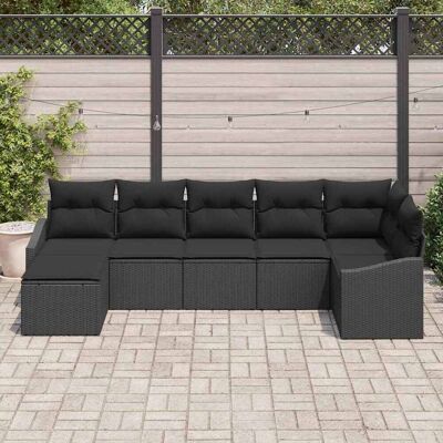 Tuin Eettafelset van 7 Stuks met Kussens Tuin Eettafelset van 7 Stuks met Kussens