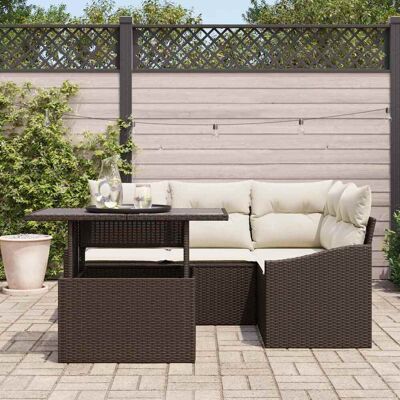 VIDAXL Tuinbankset - Bruin - 5 Stuks VIDAXL Tuinbankset - Bruin - 5 Stuks